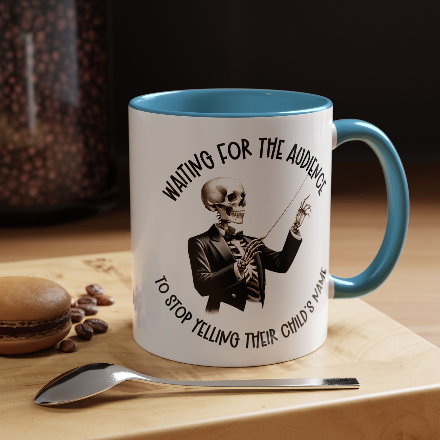 Personalized Skeleton Conductor Mug | Funny Music Teacher Coffee Mug | Concert Humor Gift | 11oz 15oz Sizes