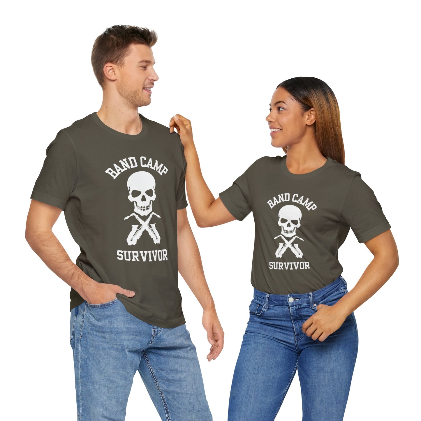 Band Camp Survivor Tee - Saxophone - White print