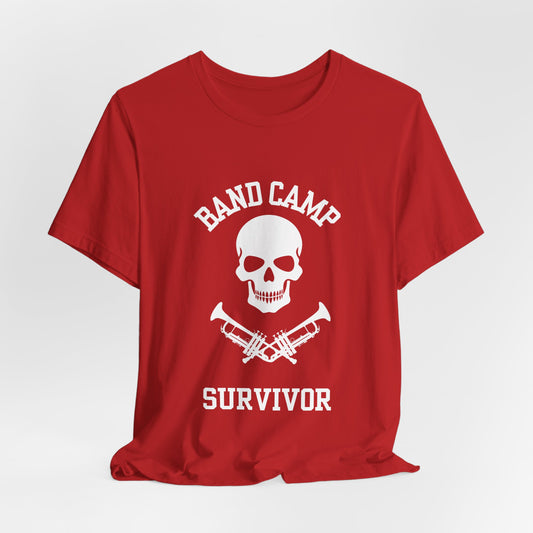 Band Camp Survivor Tee - Trumpet - White print