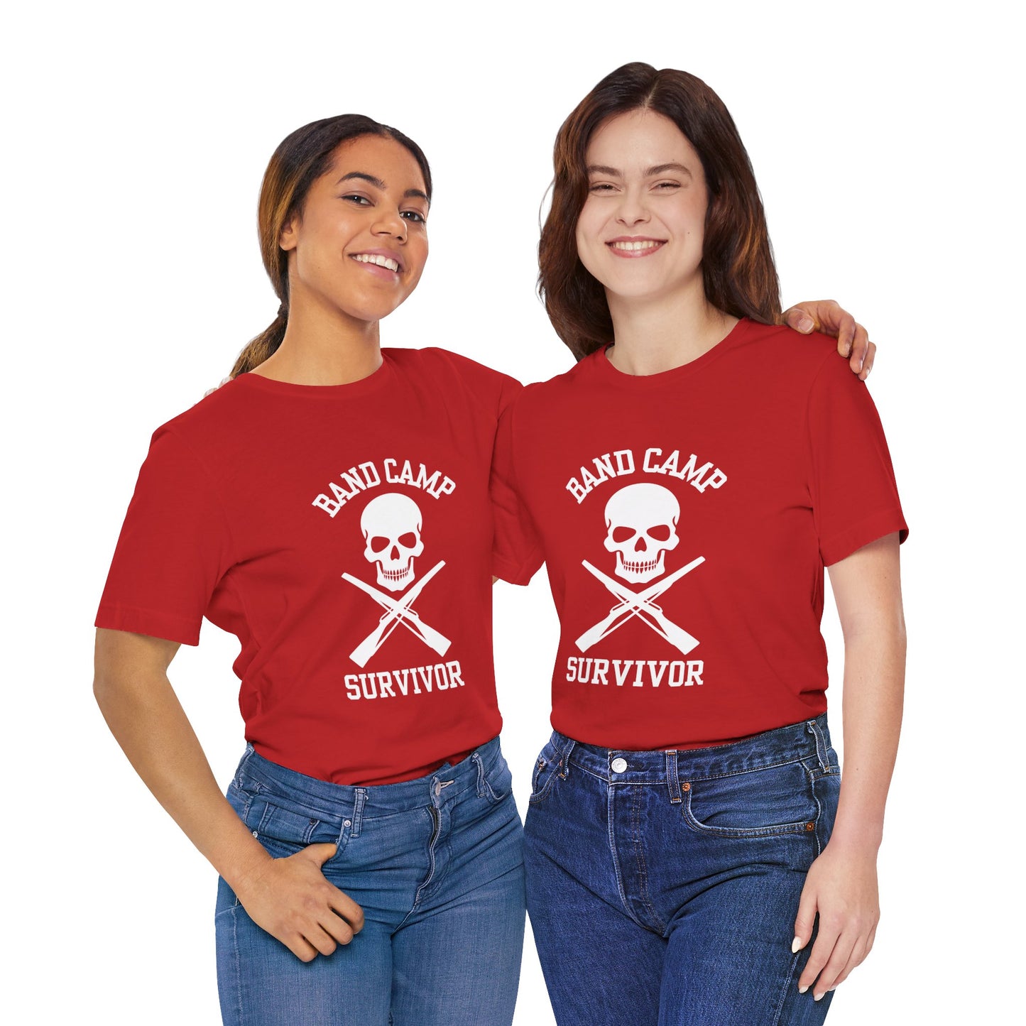 Band Camp Survivor tee - Color Guard - white print