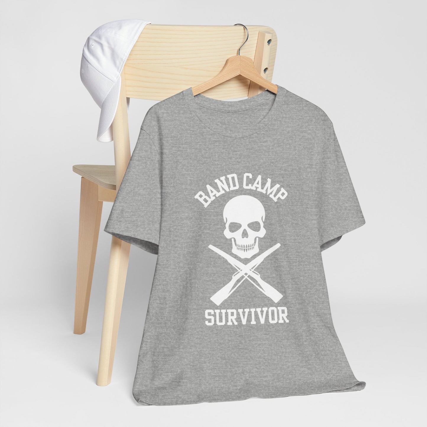 Band Camp Survivor tee - Color Guard - white print