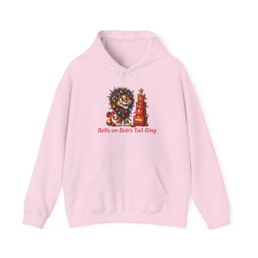 Bells on Bob's Tail Ring  Cozy Christmas Lion Hoodie for Music Fans