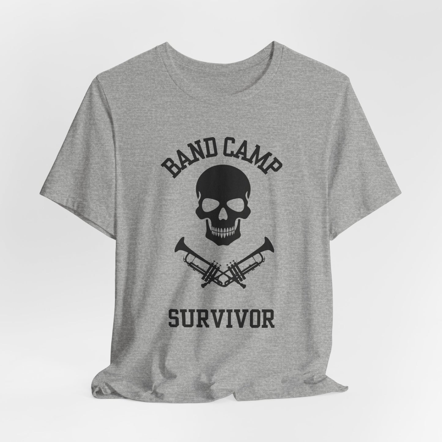 Band Camp Survivor Tee - Trumpet Black print