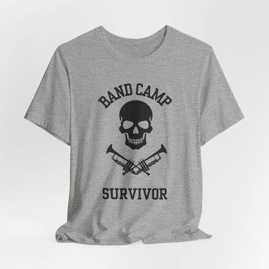Band Camp Survivor Tee - Trumpet Black print