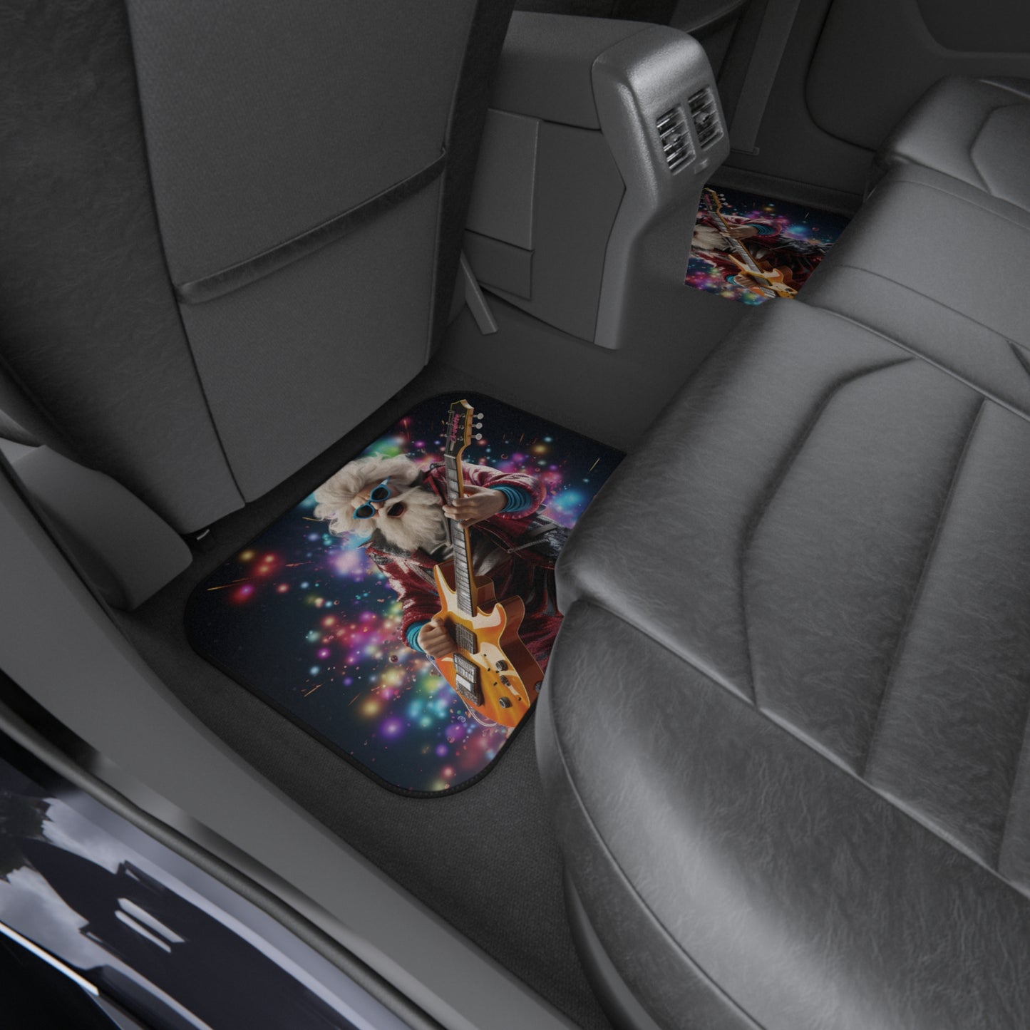 Santa Sleighing Car Mat Set of 4