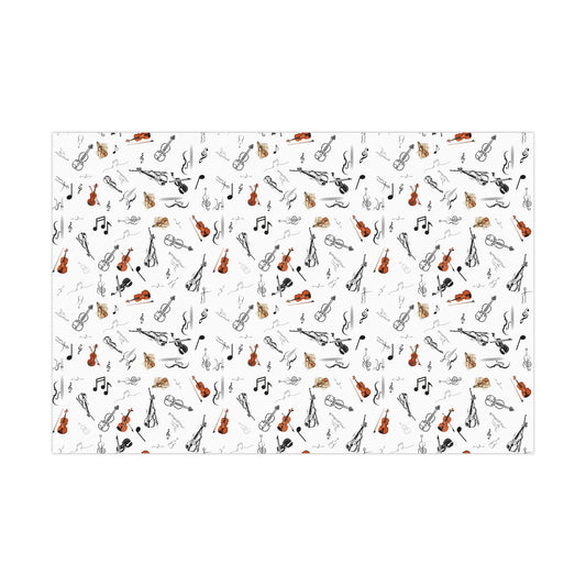 Violin Wrapping Paper | Gift Wrap for Violinists | Music Lovers | Perfect for Birthdays, Recitals, | Holidays