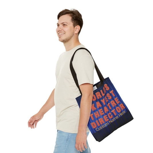 Worlds Okayest Theatre Director Custom Tote Bag