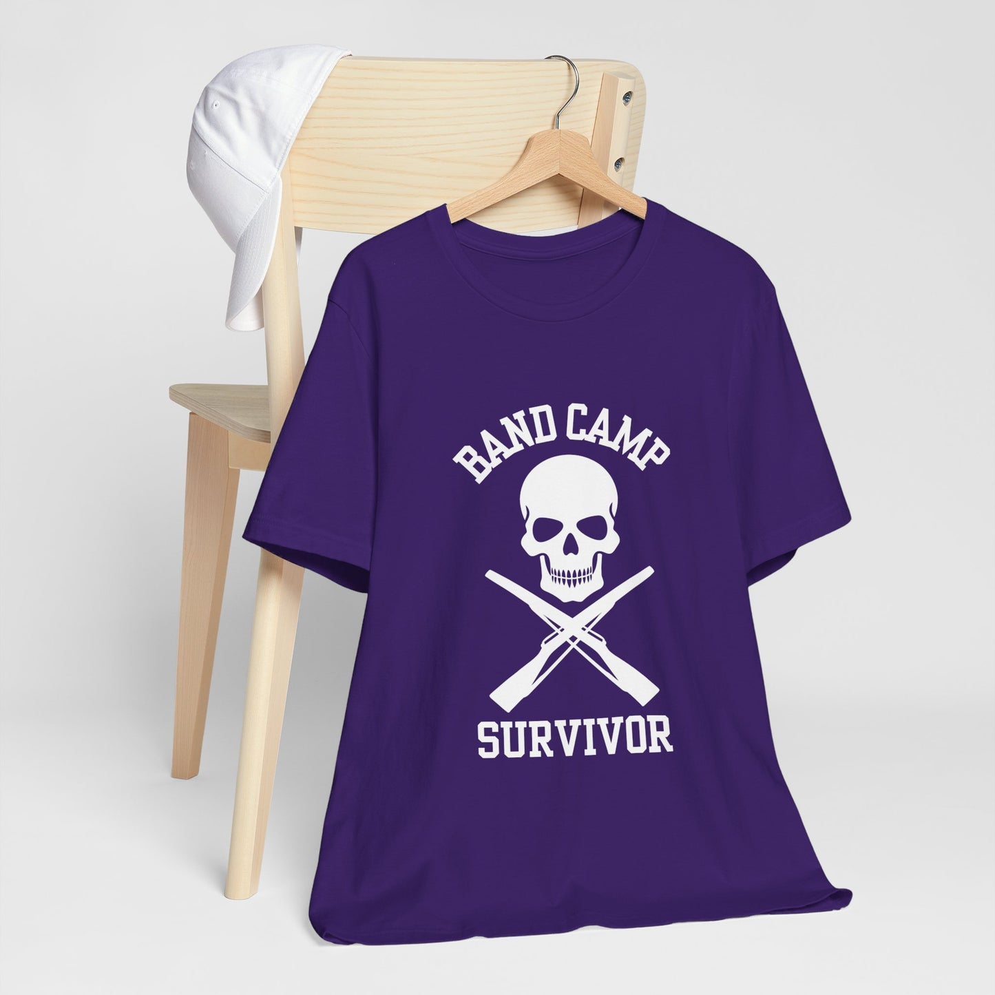 Band Camp Survivor tee - Color Guard - white print
