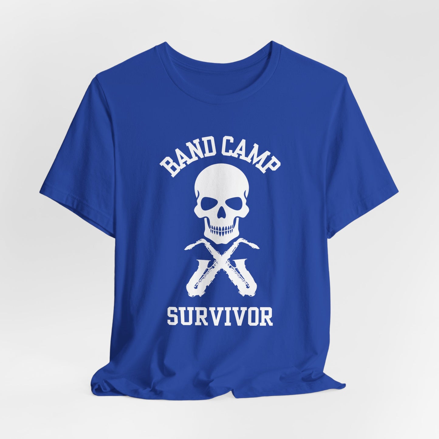 Band Camp Survivor Tee - Saxophone - White print