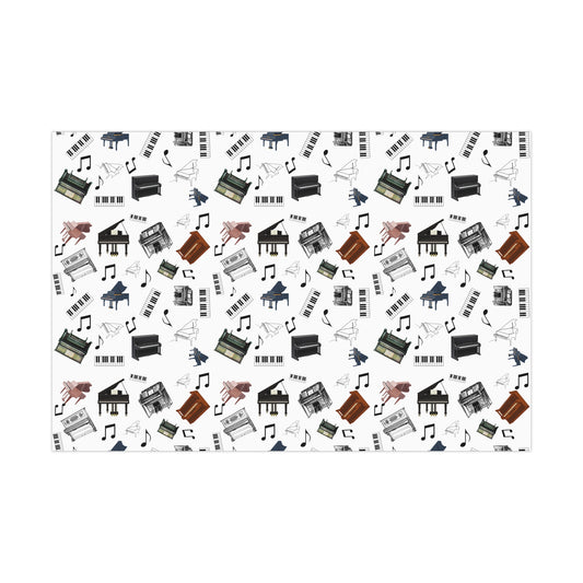 Piano Wrapping Paper | Music-Themed Gift Wrap for Musicians  Music Lovers | Perfect for Christmas, Birthdays  Recitals