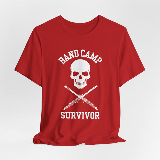 Band Camp Survivor Tee - Flute - White print