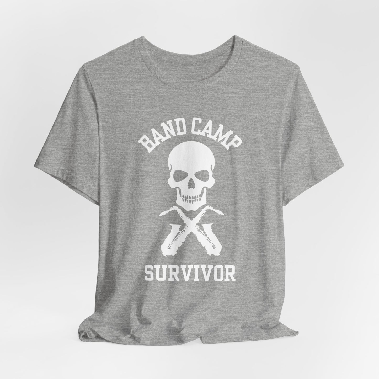 Band Camp Survivor Tee - Saxophone - White print