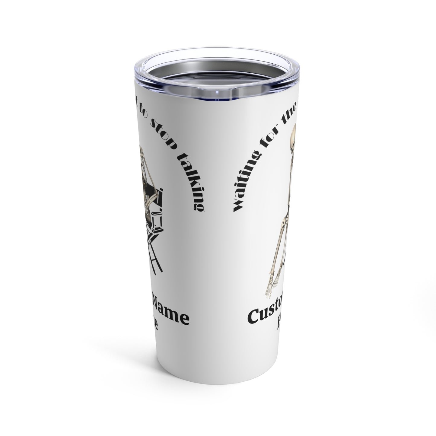 Personalized Waiting For The Cast To Stop Talking Tumbler 20oz