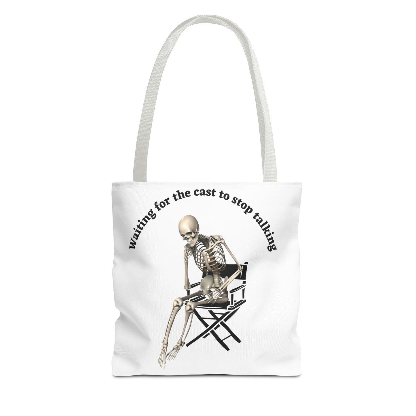 Personalized Theater Director Tote Bag | "Waiting for the Cast to Stop Talking" Funny Tote for Drama Coaches | Custom Name Theater Gift