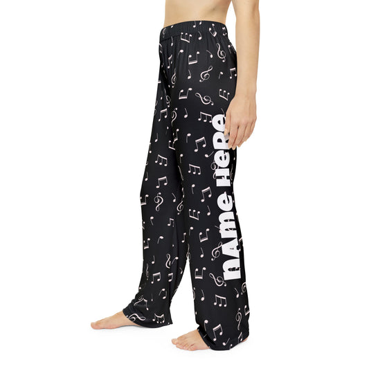 Personalized Music Notes Women's Pajama Pants